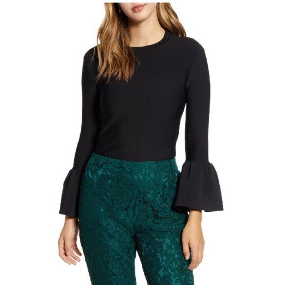 Rachel Parcell Exaggerated Bell Sleeve Sweater - Picture 3 of 10